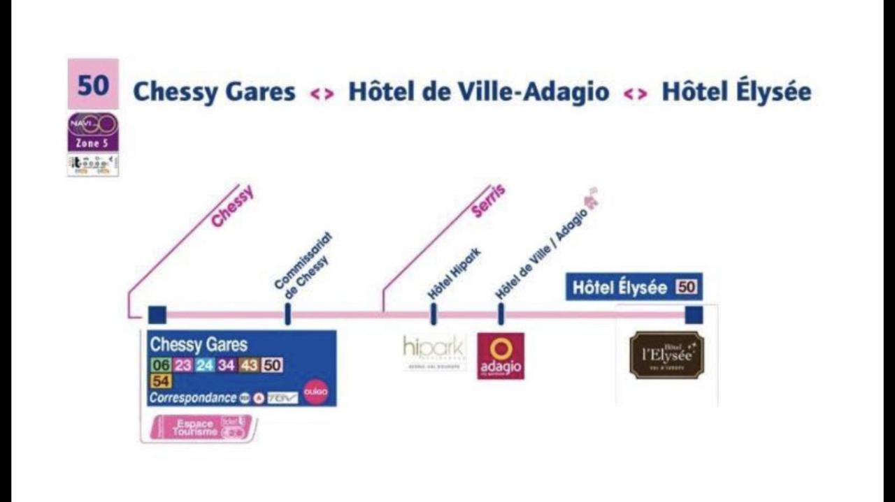 Flat Near To The Theme Park/Val D'Europe Apartment Serris Bagian luar foto